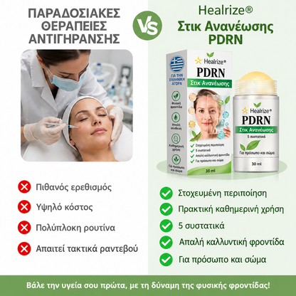 Healrize PDRN — Σύγκριση στοχευμένης φροντίδας