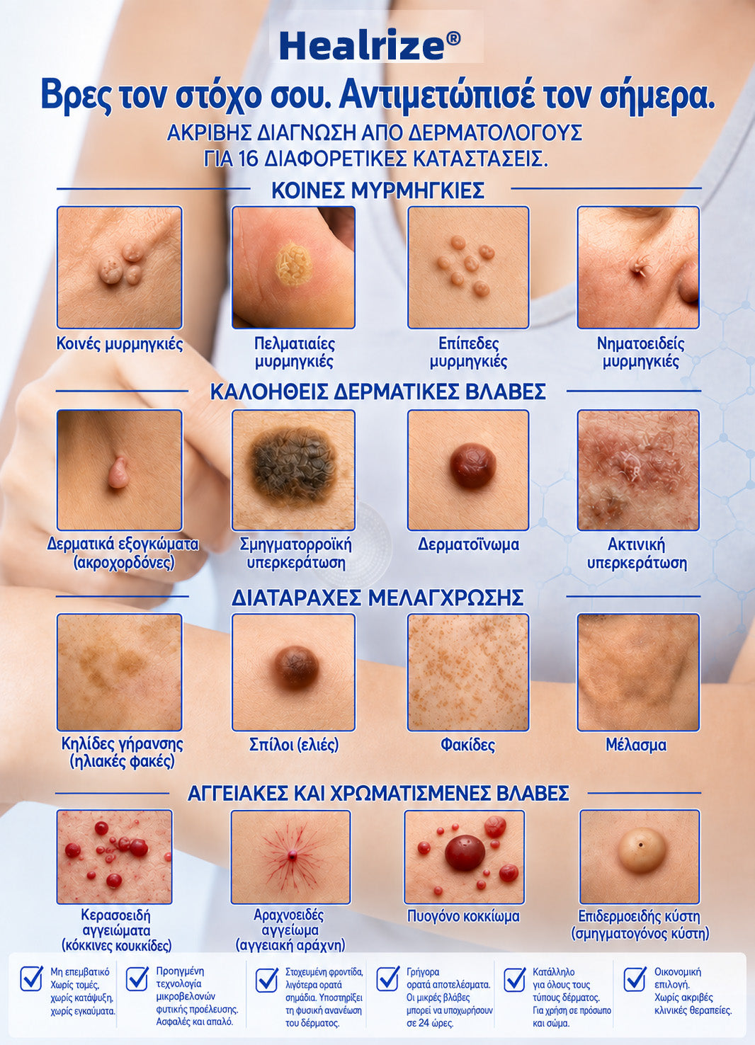 🧭 Επίσημο Κατάστημα |Healrize® 🌿 Μικροβελόνες για Άψογη Επιδερμίδα – Αυτοκόλλητο Απομάκρυνσης Μυρμηγκιών