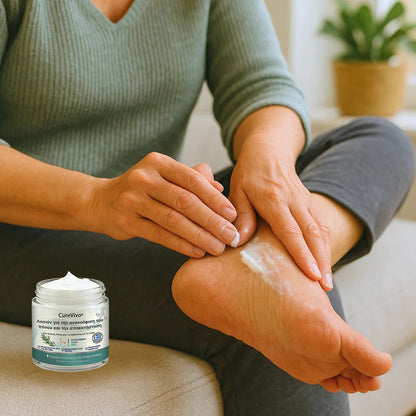 CureVivo® Ανακουφιστική & Επανορθωτική Λοσιόν 👩‍⚕️ Για Πόνους Μυών, Αρθρώσεων & Νεύρων🌞
