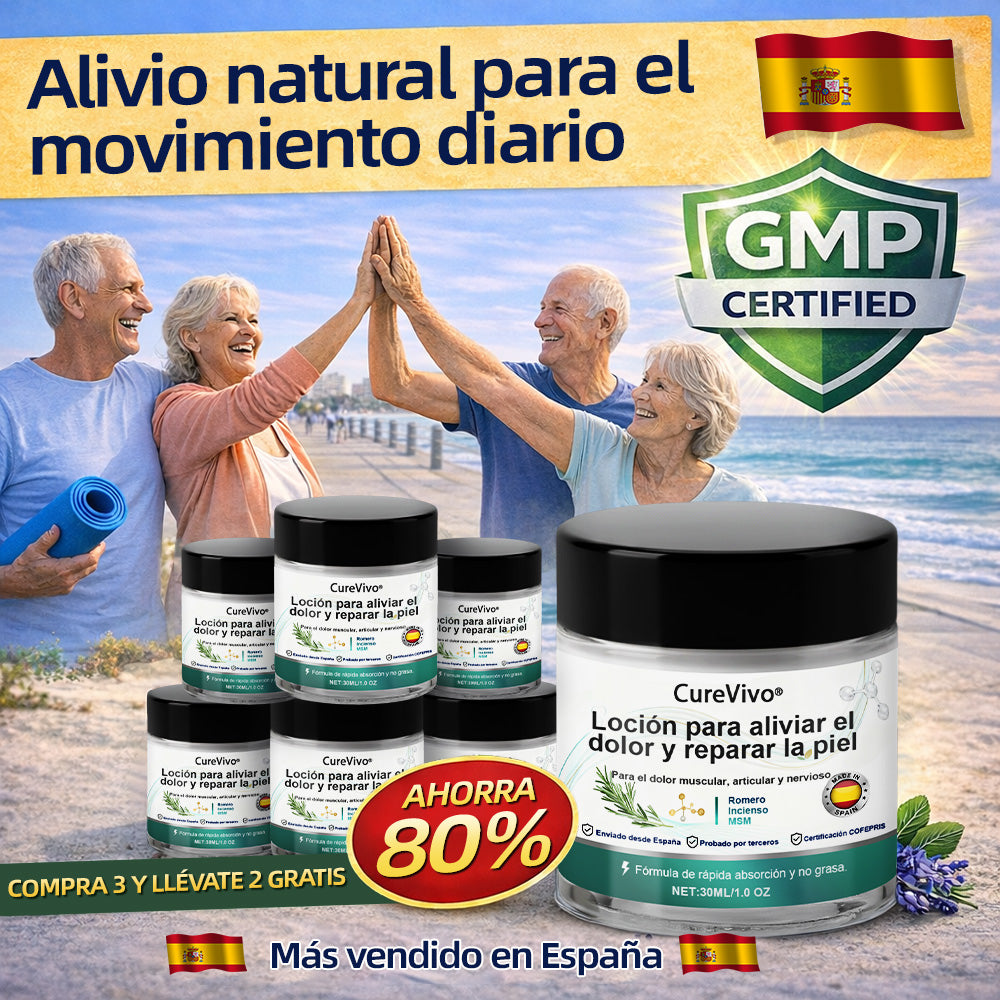 𝐋𝐨𝐜𝐢ó𝐧 𝐫𝐞𝐩𝐚𝐫𝐚𝐝𝐨𝐫𝐚 𝐜𝐚𝐥𝐦𝐚𝐧𝐭𝐞 𝐂𝐮𝐫𝐞𝐕𝐢𝐯𝐨® 👩‍⚕️ 𝐀𝐥𝐢𝐯𝐢𝐚 𝐞𝐥 𝐝𝐨𝐥𝐨𝐫 𝐦𝐮𝐬𝐜𝐮𝐥𝐚𝐫, 𝐚𝐫𝐭𝐢𝐜𝐮𝐥𝐚𝐫 𝐲 𝐧𝐞𝐫𝐯𝐢𝐨𝐬𝐨 🌞（西班牙)