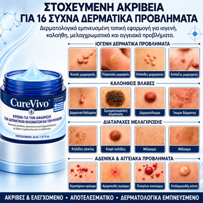 🧩 CureVivo® Κρέμα 7 Ημερών για Θηλώματα & Κηλίδες (ανώδυνη σύνθεση – χωρίς ουλές)🤗