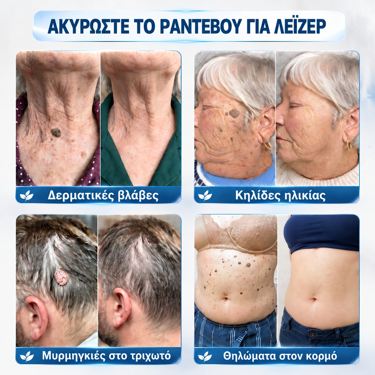 Πριν και μετά από στοχευμένη φροντίδα Nekiss