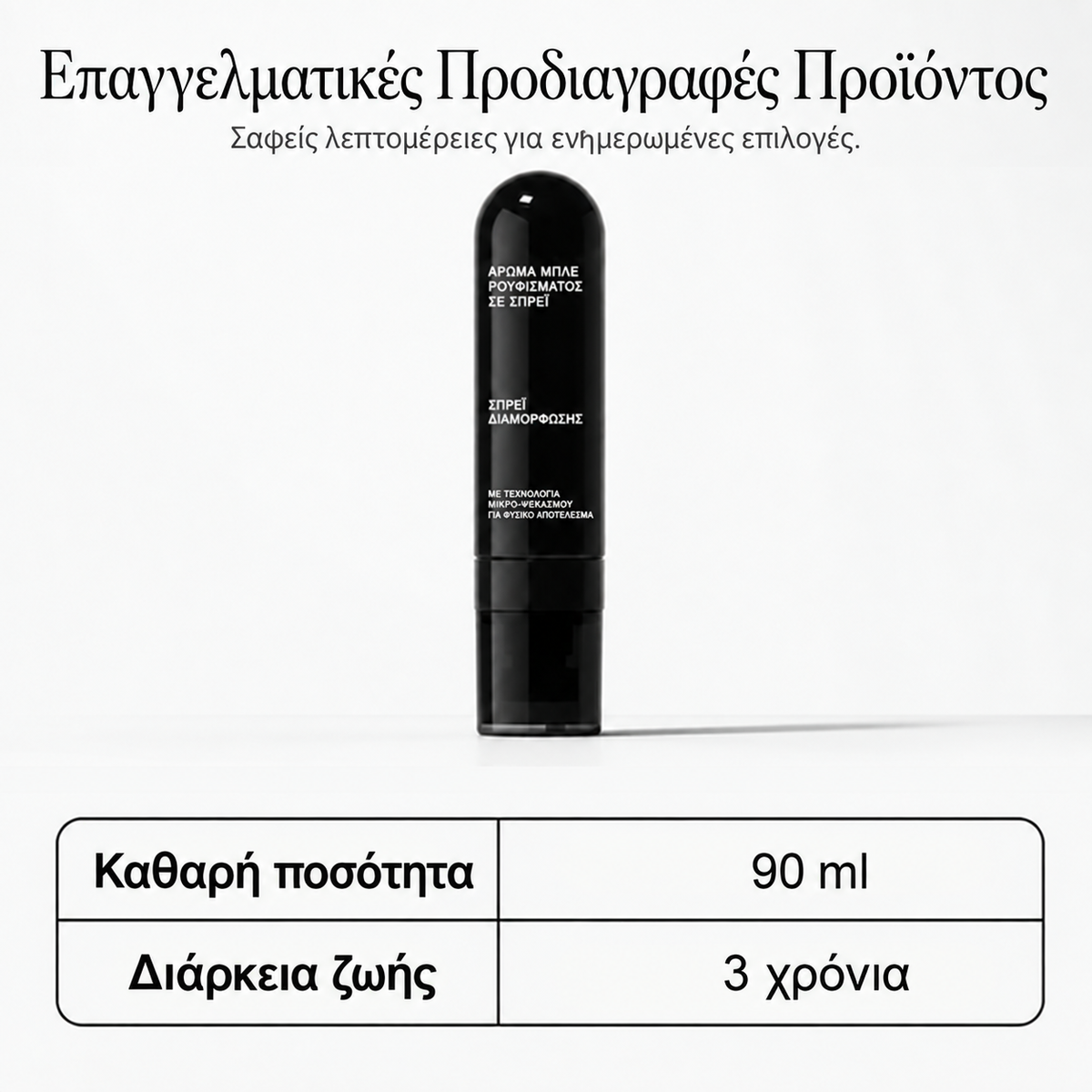 Επαγγελματικές προδιαγραφές προϊόντος