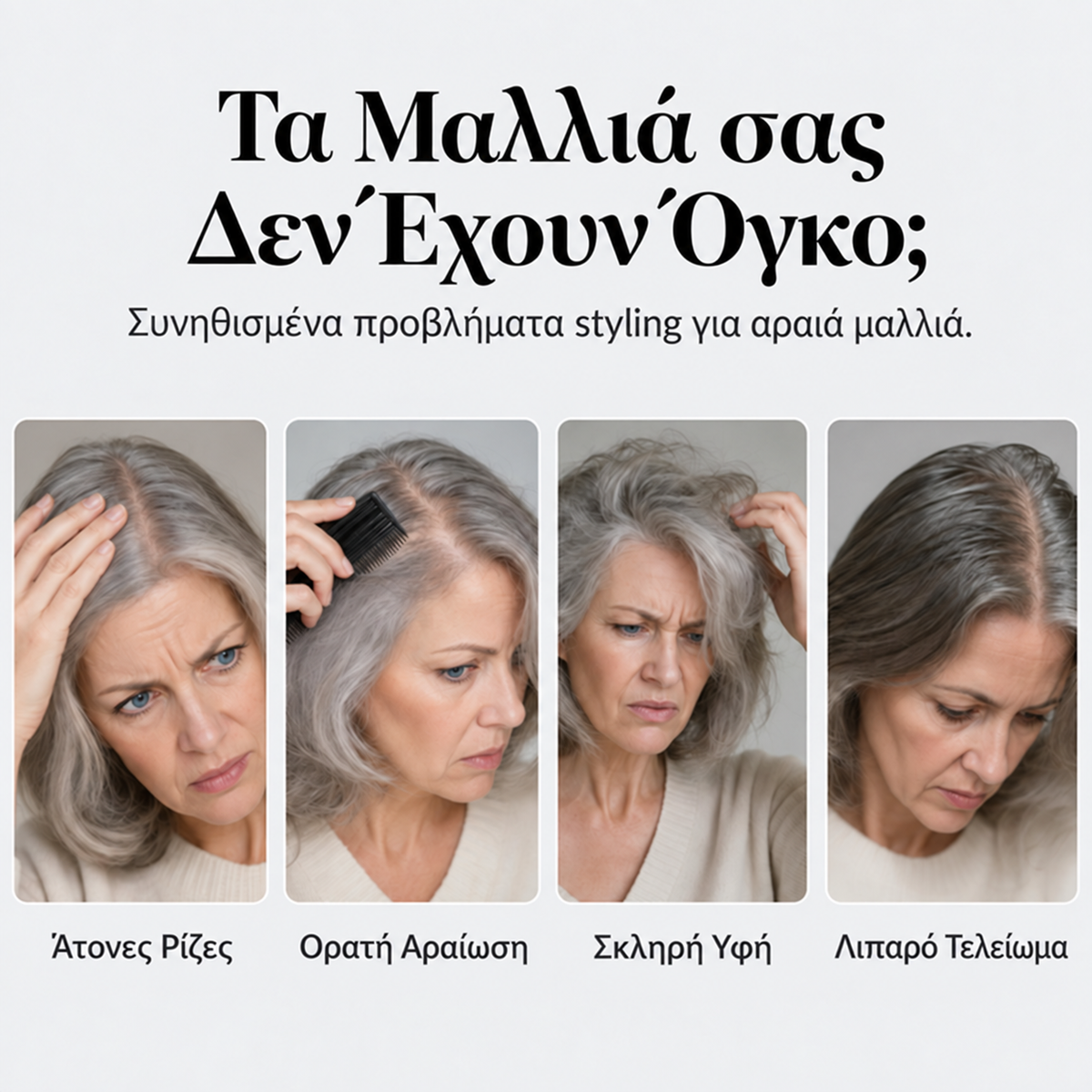 Συνηθισμένα προβλήματα άτονων μαλλιών