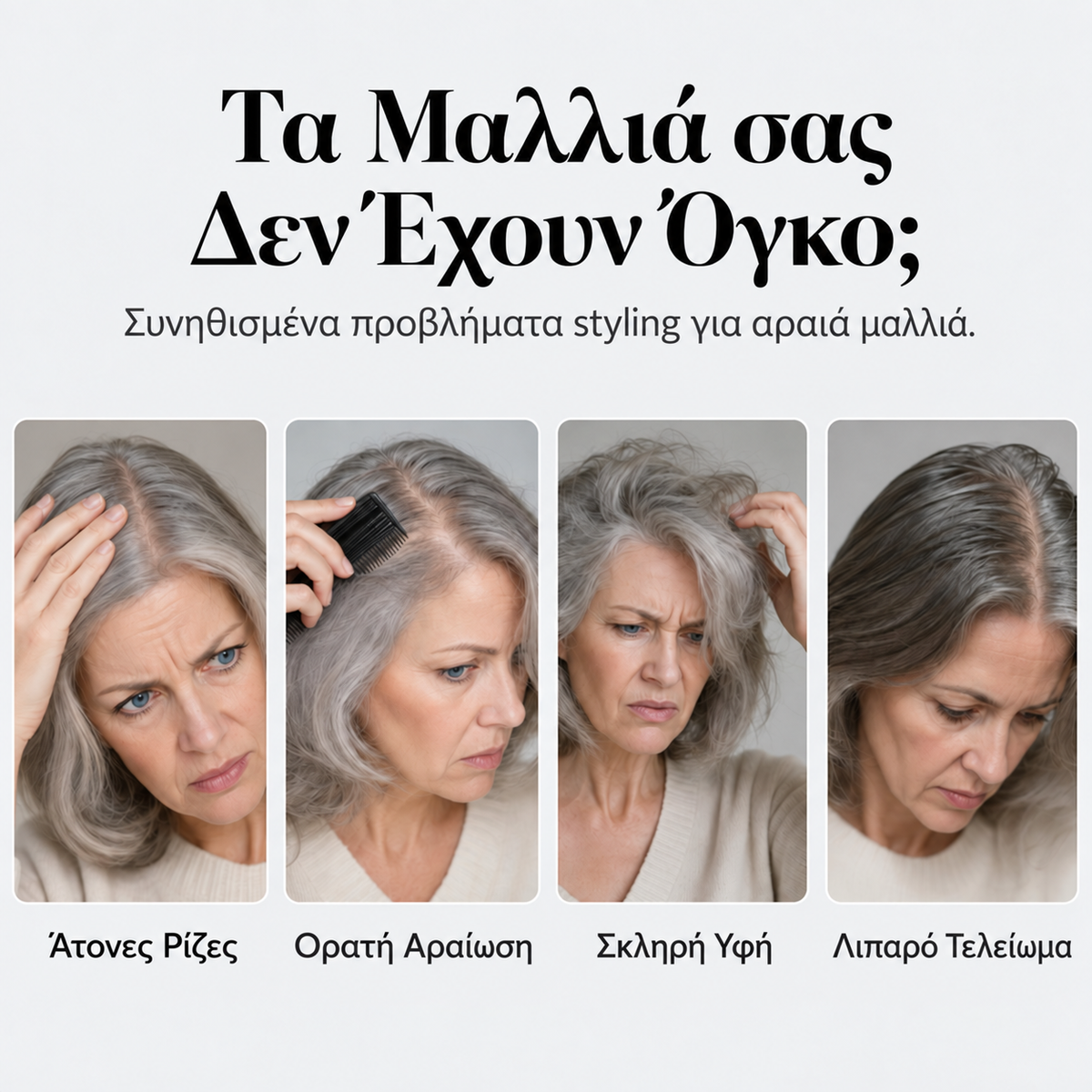 Προβλήματα styling για αραιά μαλλιά